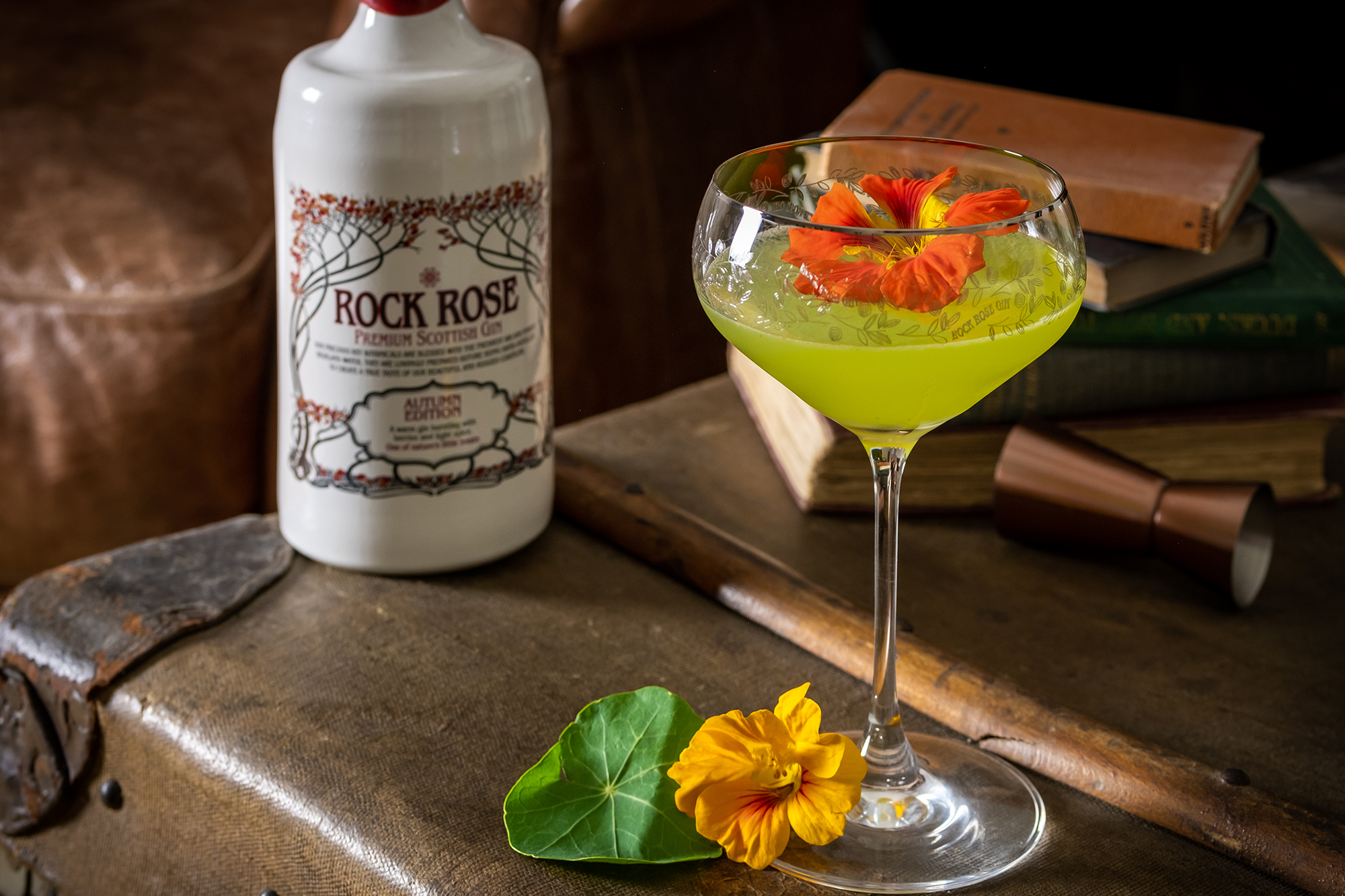 Rock Rose Autumn Edition Gin Green Thumb Cocktail